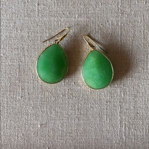 Stella & Dot Drop earrings green